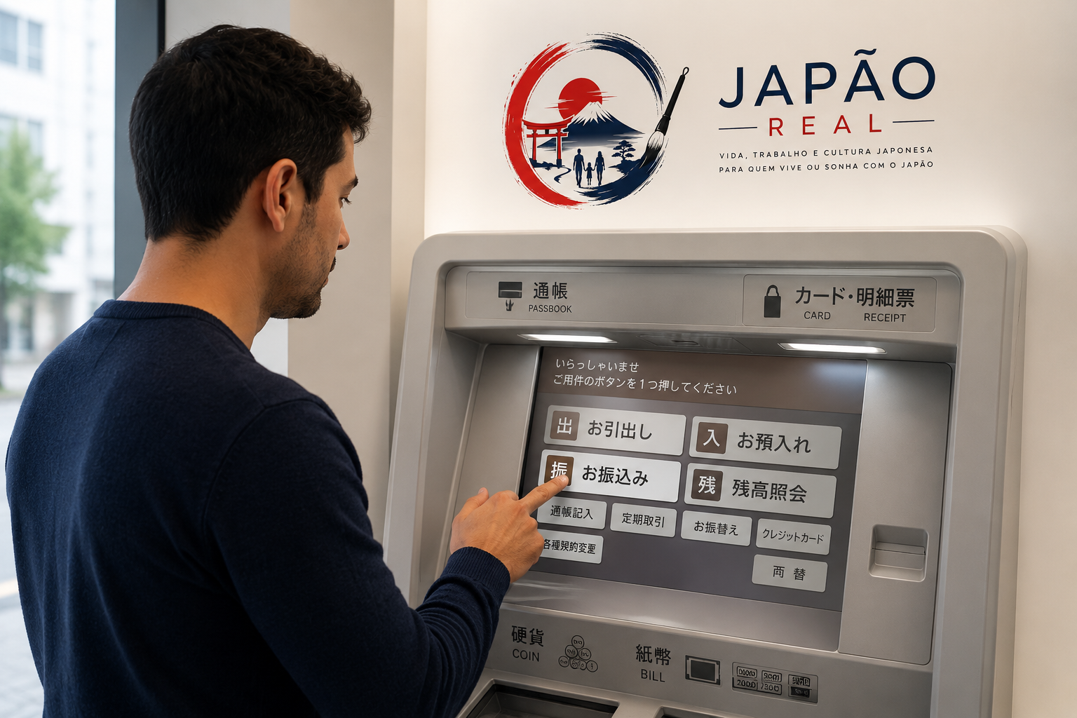 Como Fazer um Depósito no Caixa Eletrônico (ATM) no Japão em 2026